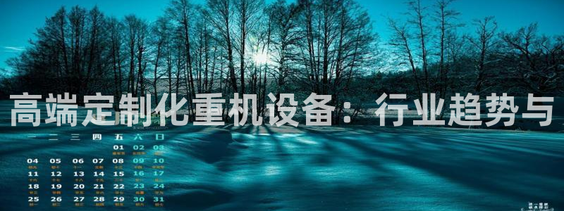 威九国际66m66成长模式：高端定制化重机设备：行业趋势与